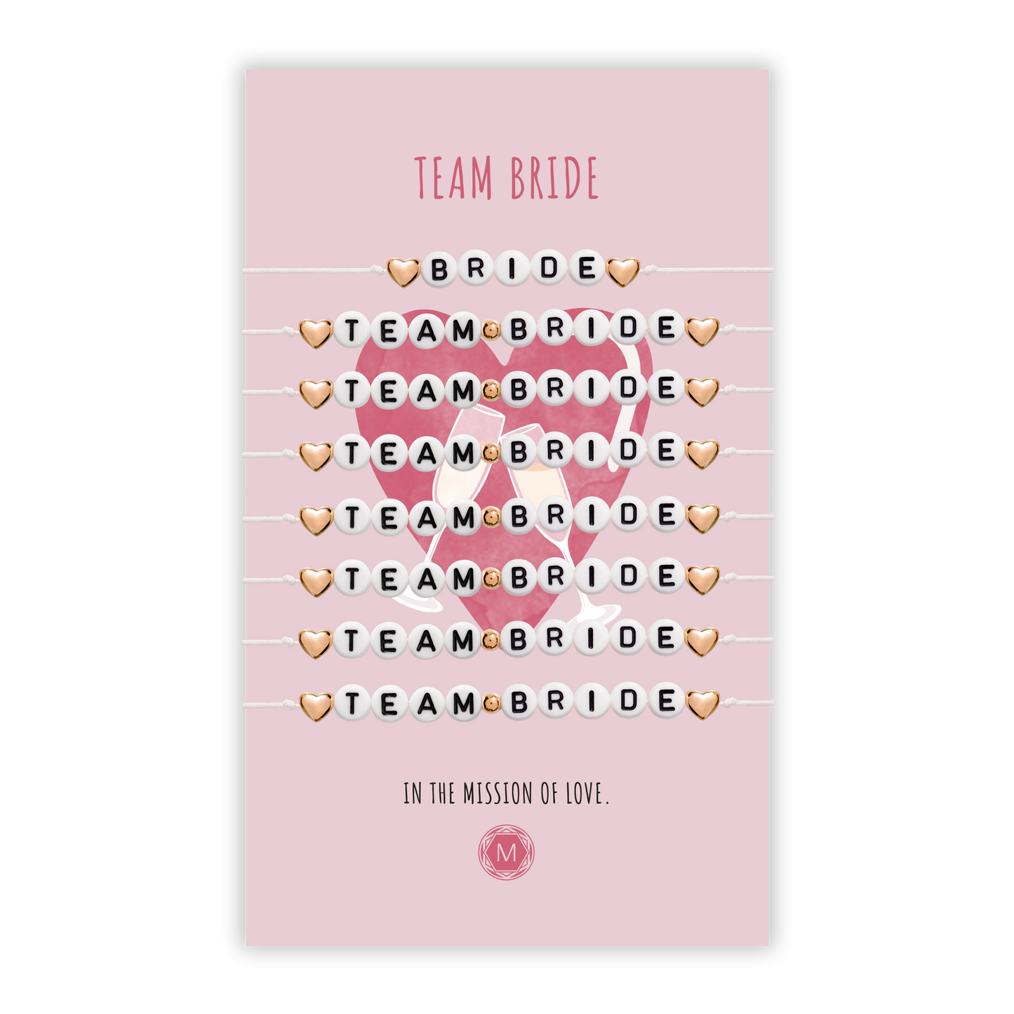 TEAM BRIDE 8x Bracelet Set