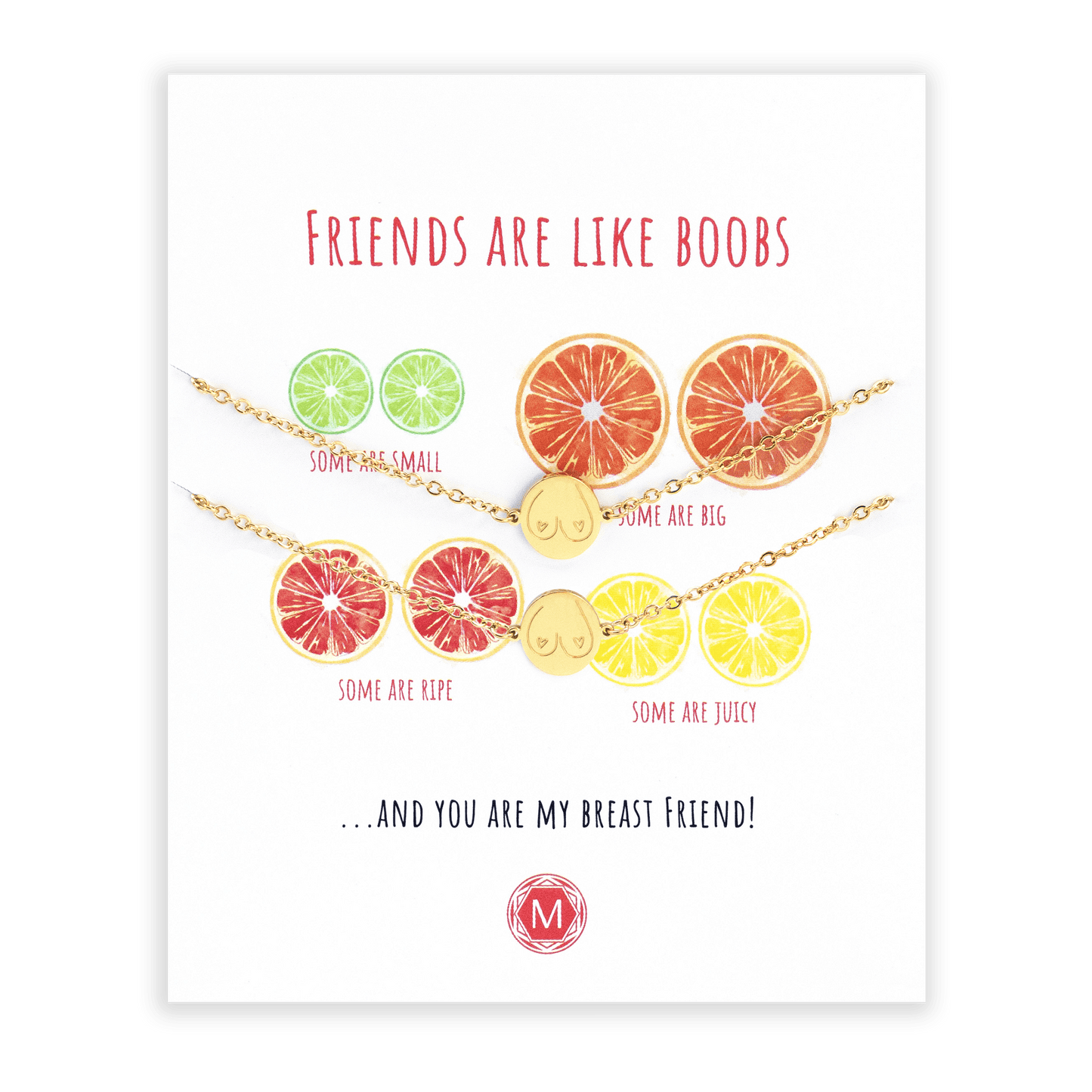 BOOBIES (FRUIT) 2x Bracelet