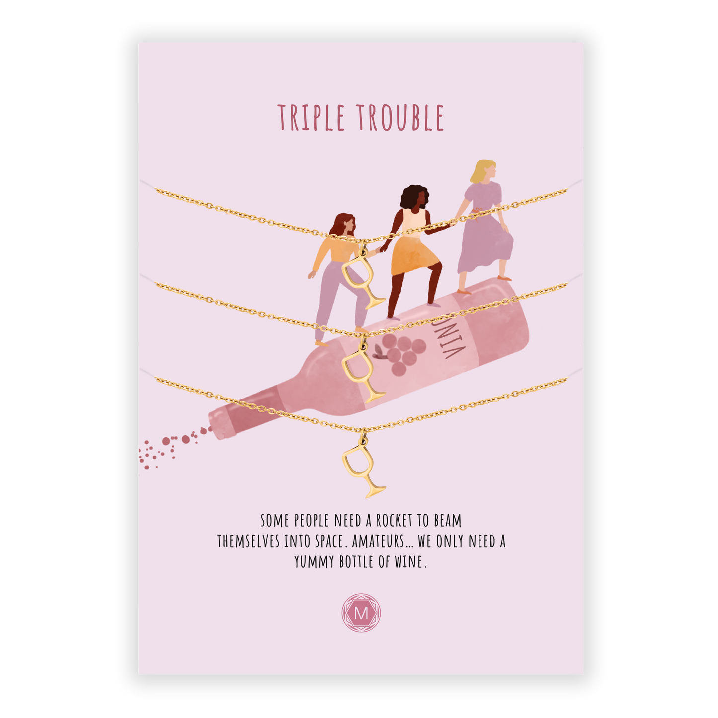 TRIPLE TROUBLE 3x Necklace