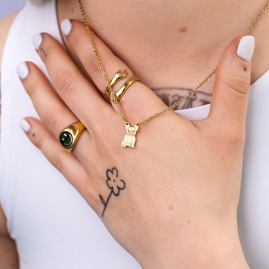 LIVE LOVE WOOF Necklace