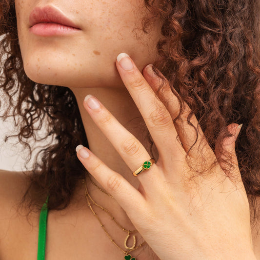 GOOD LUCK Ring Rose Gold