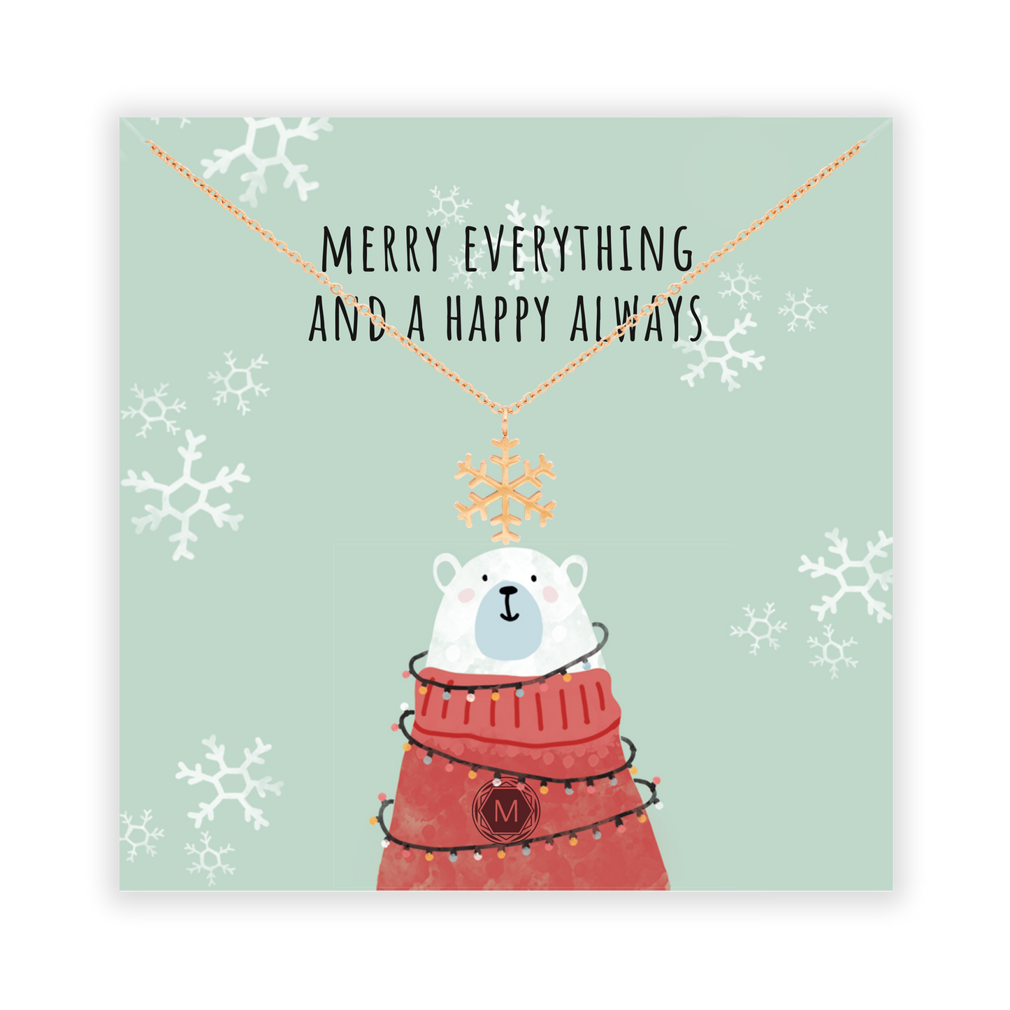 MERRY EVERYTHING AND A HAPPY ALWAYS Necklace