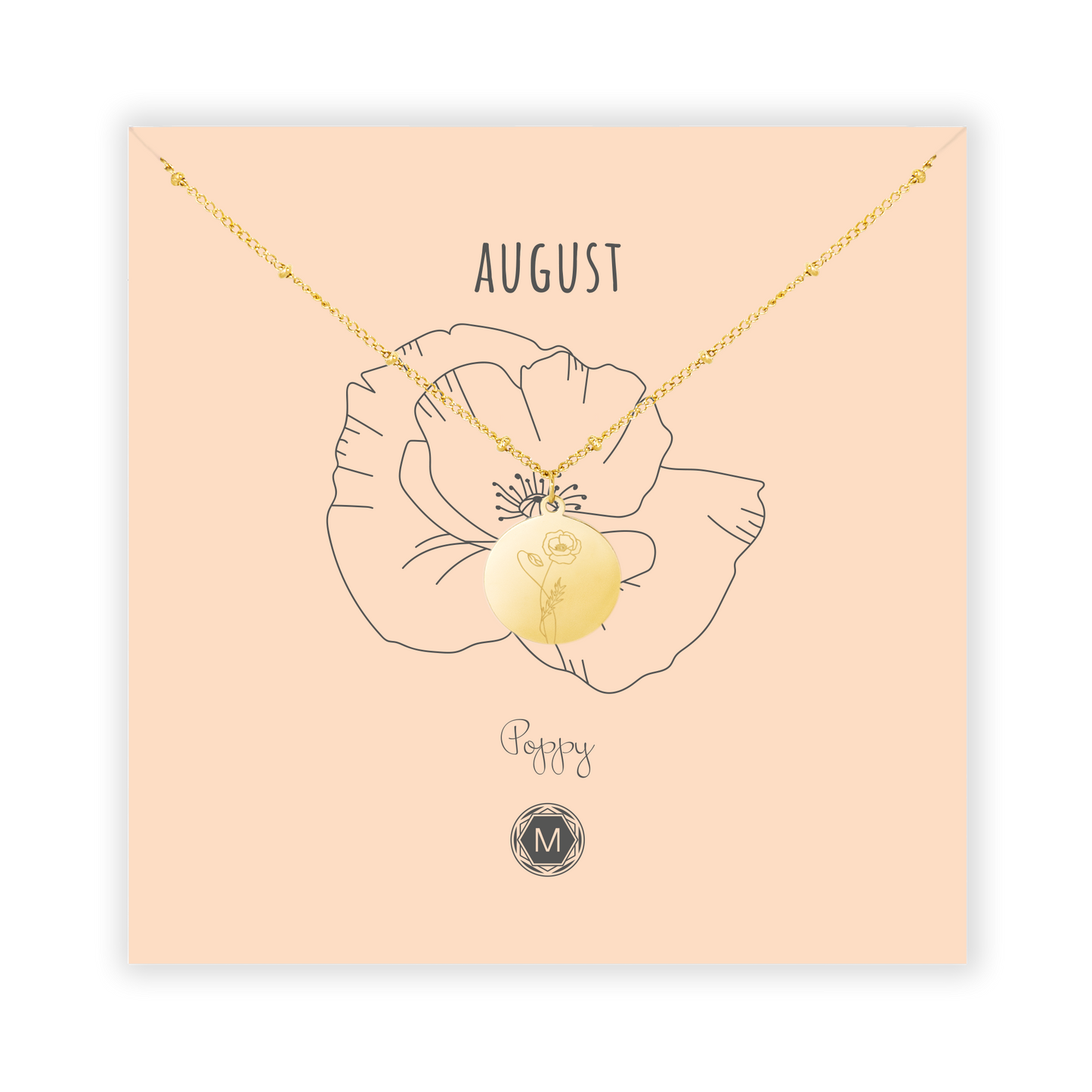 AUGUST POPPY Necklace