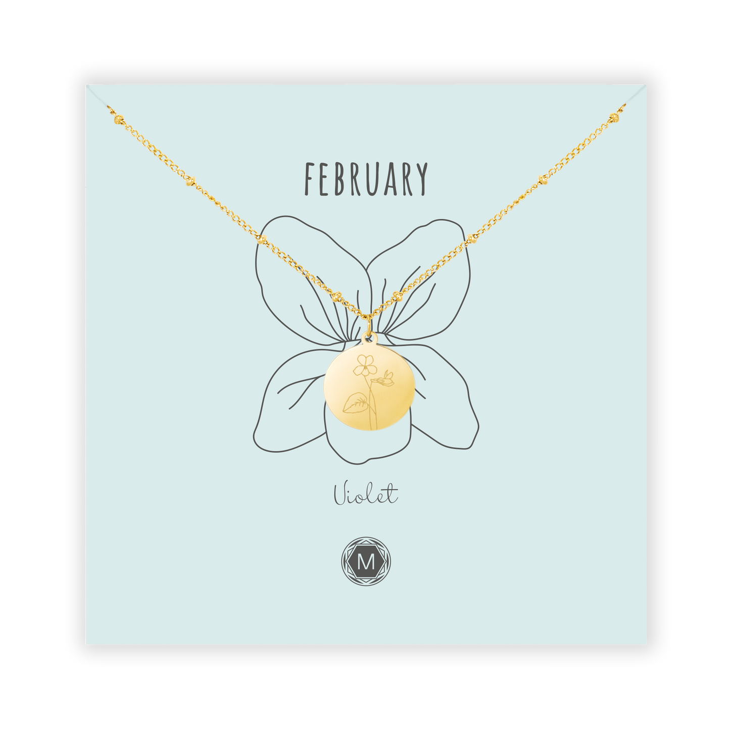 FEBRUARY VIOLET Necklace