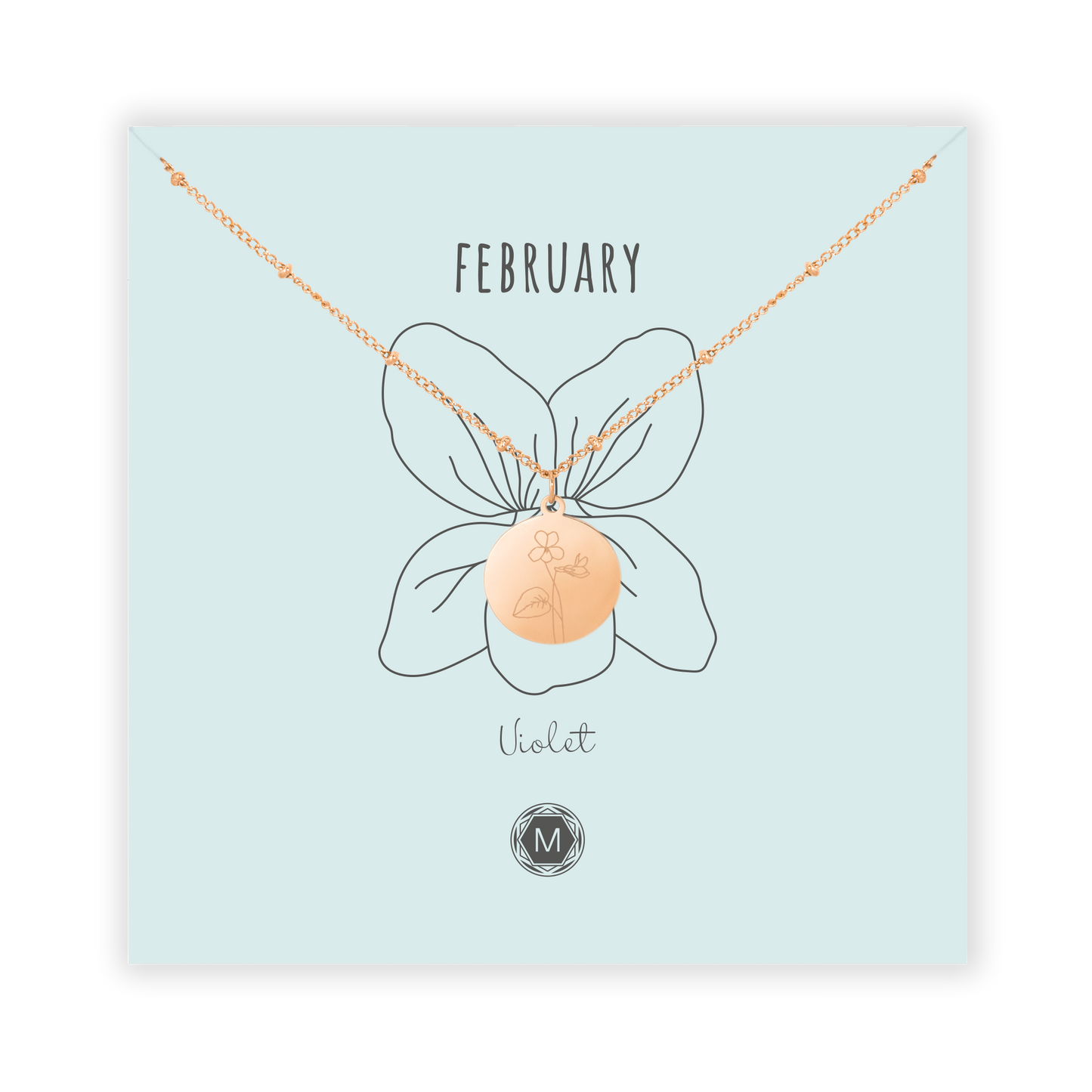 FEBRUARY VIOLET Necklace