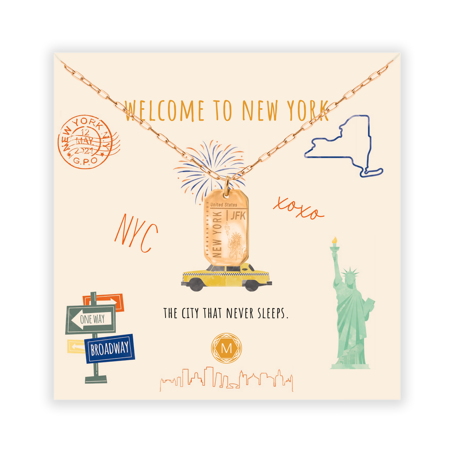 WELCOME TO NEW YORK Necklace