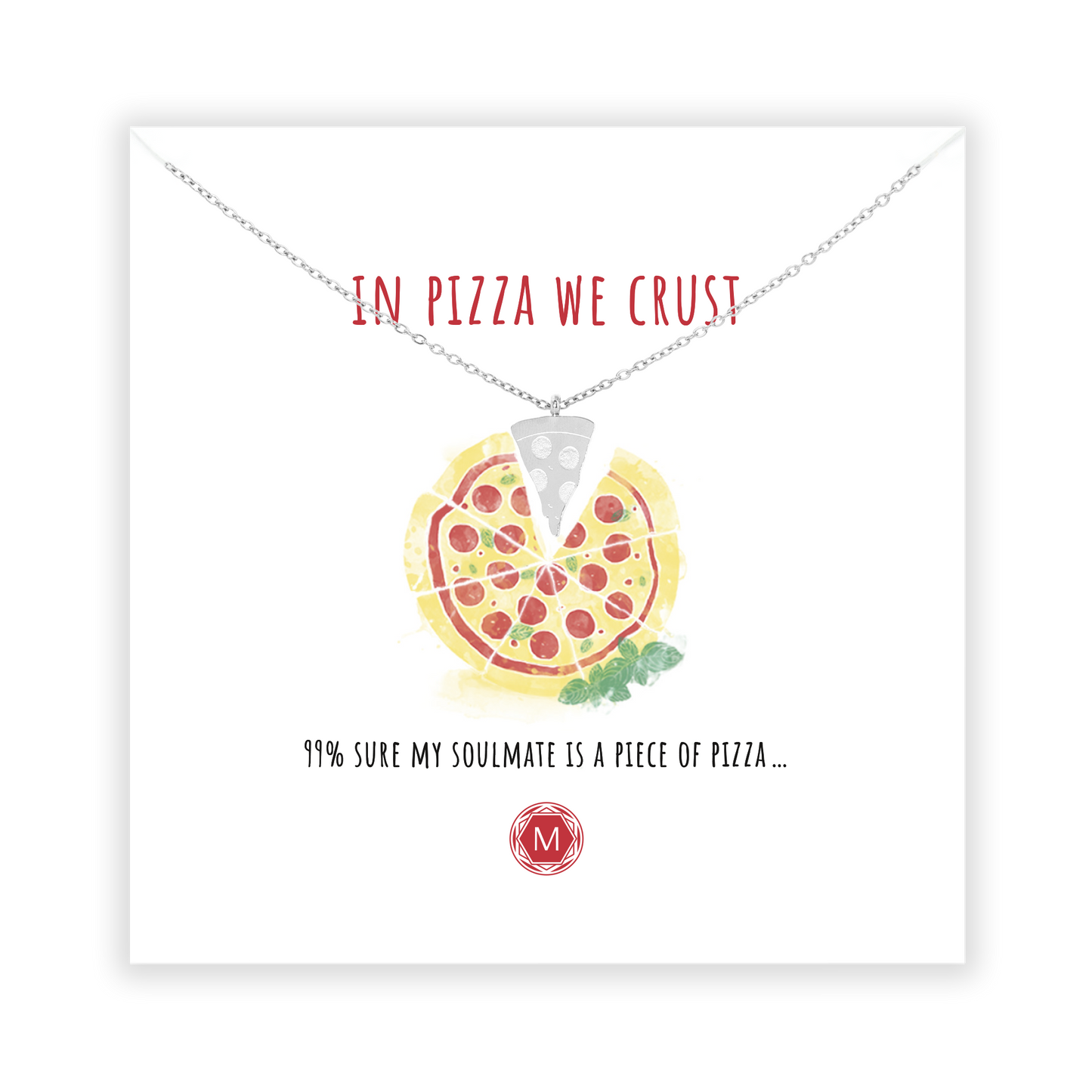 In pizza we crust Necklace