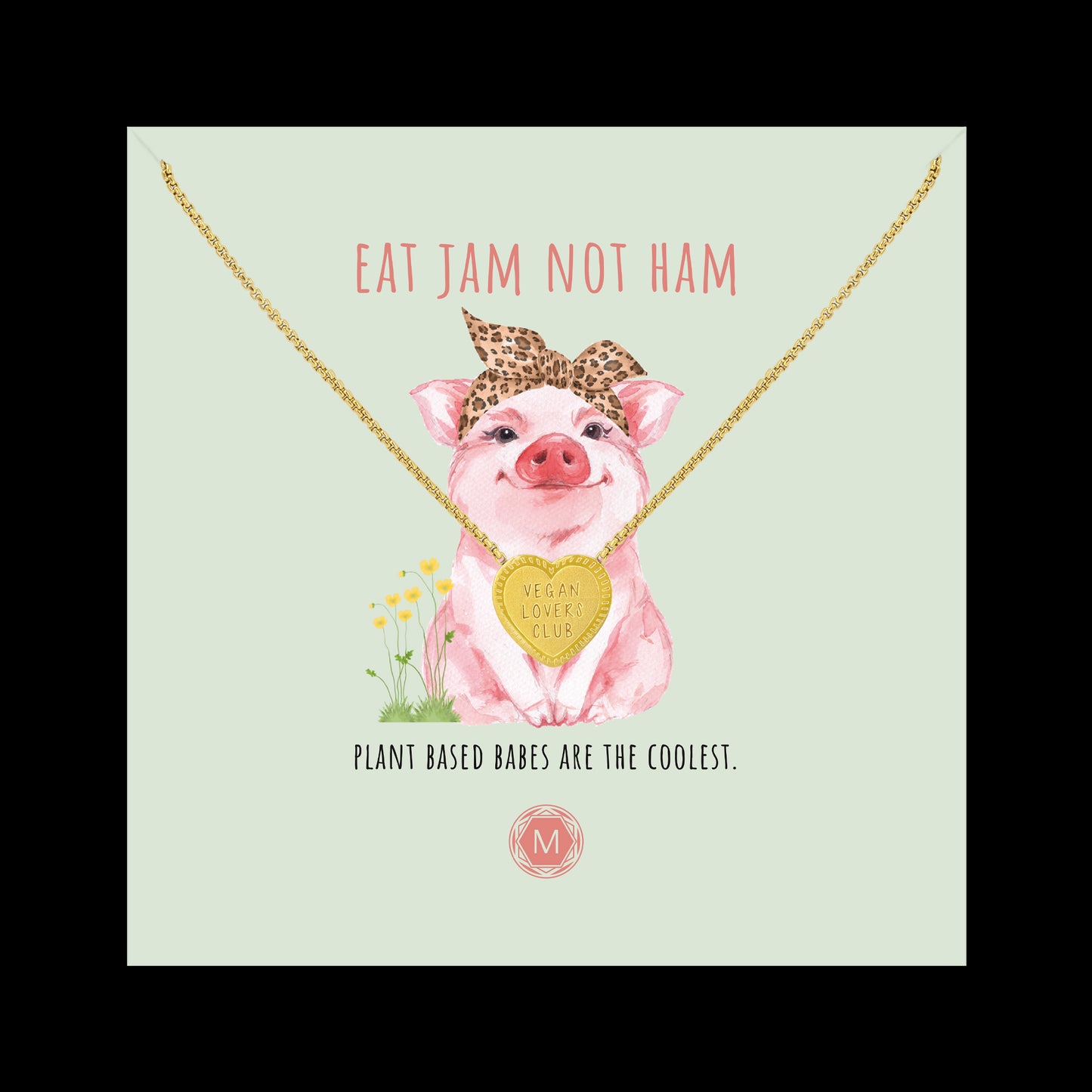 Eat Jam Not Ham Necklace