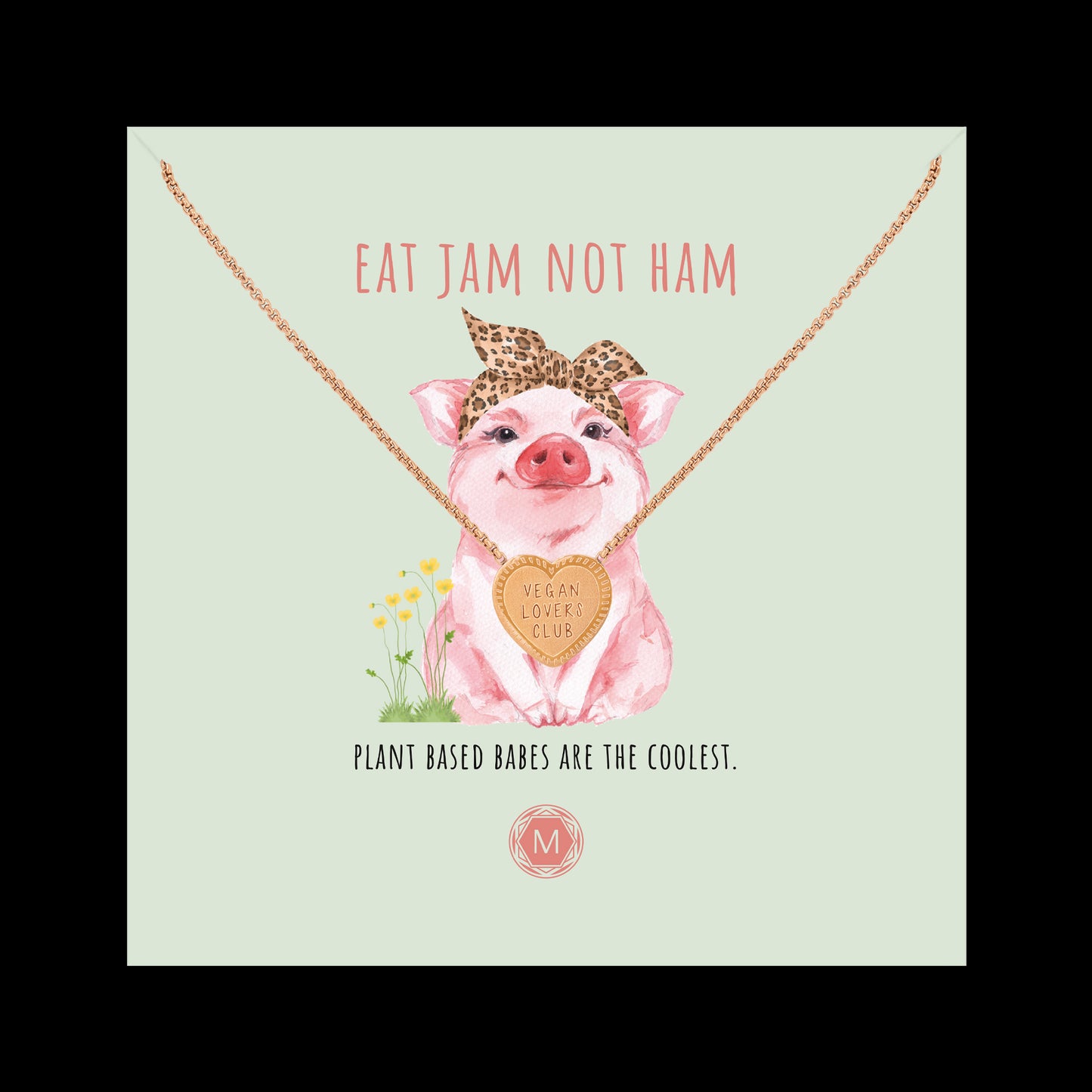 Eat Jam Not Ham Necklace