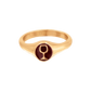 RED WINEGLASS Ring Rose Gold
