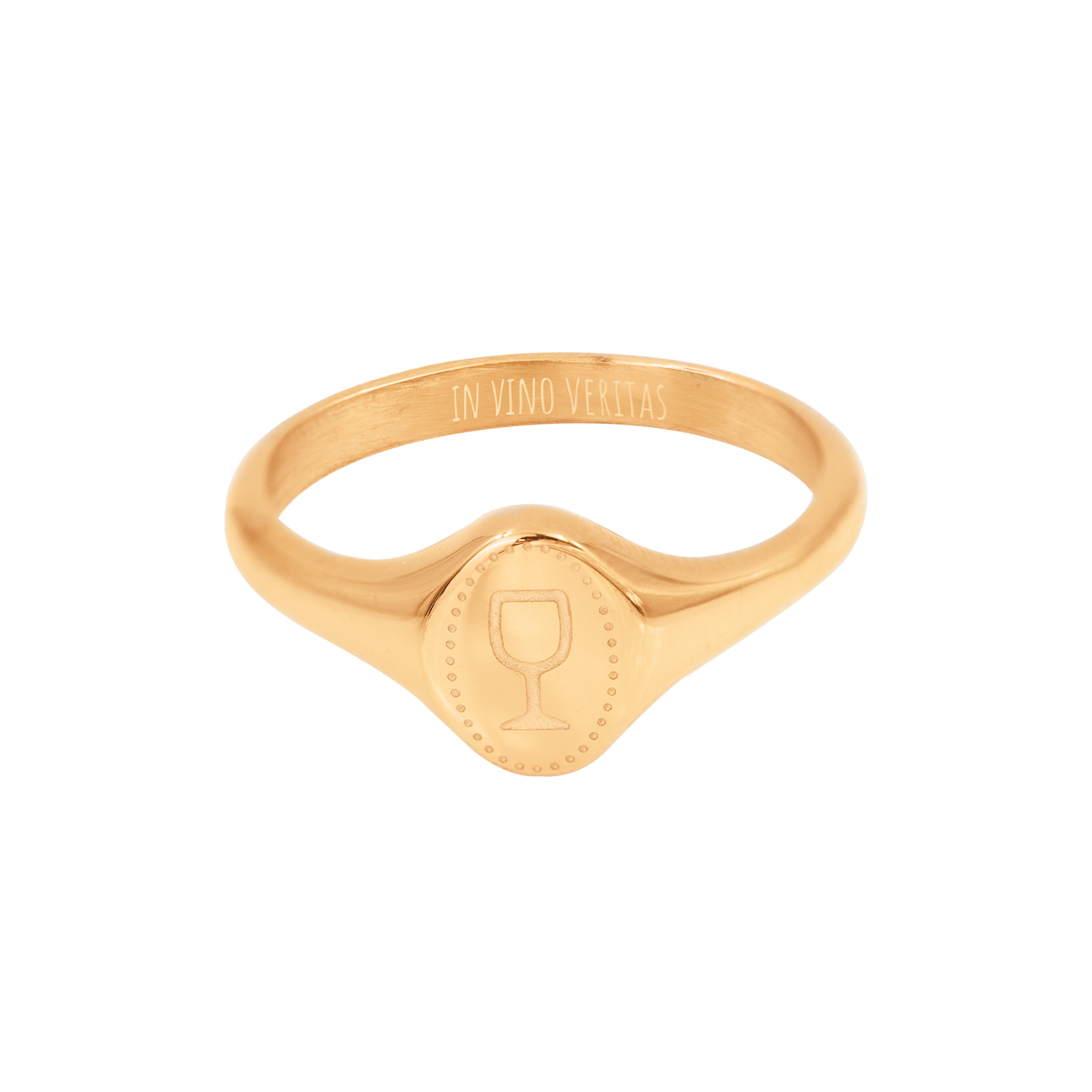 WINEGLASS ring rose gold