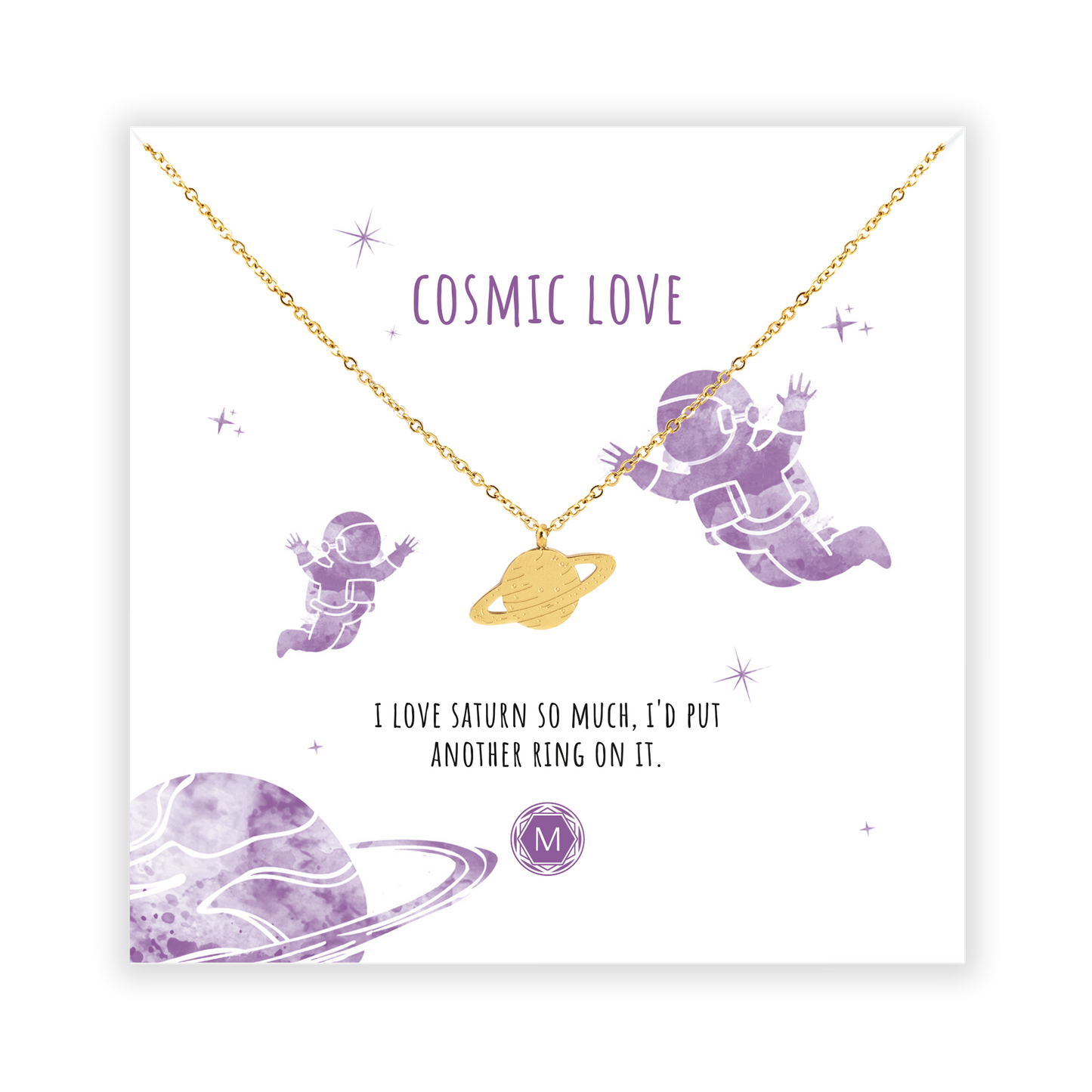 Cosmic Love - Saturn Necklace