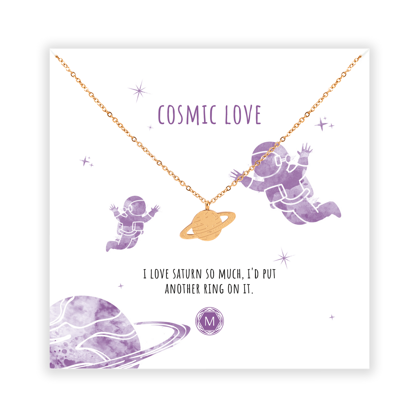 COSMIC LOVE - SATURN Necklace