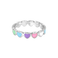 PASTEL HEARTS Ring Silver