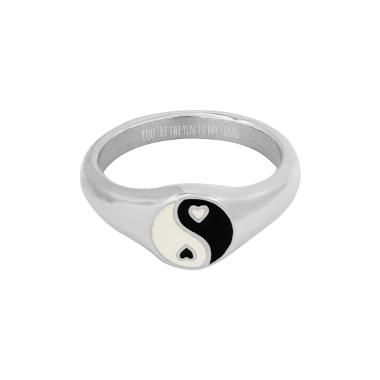 THE YIN TO MY YANG Ring silver