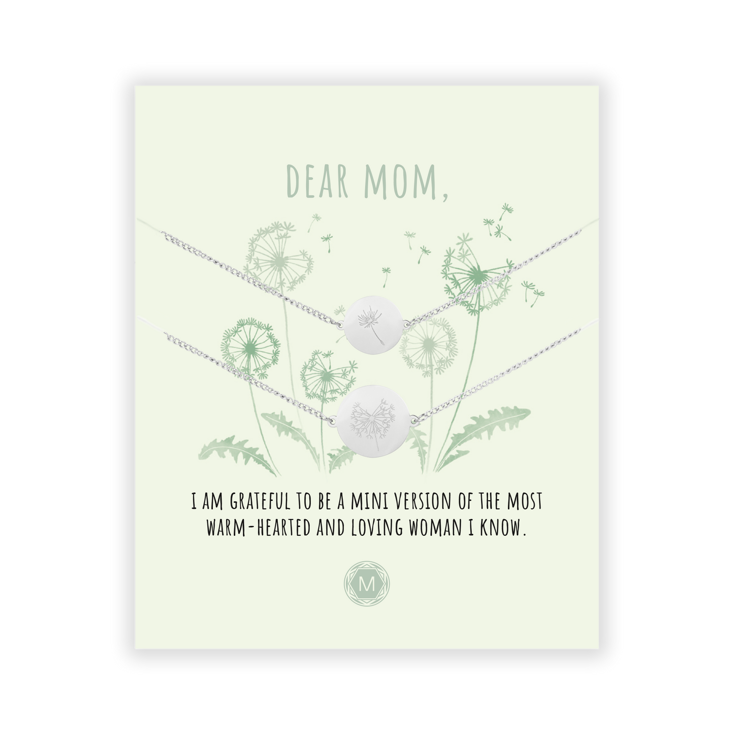 DEAR MOM (DANDELION) 2x Bracelet